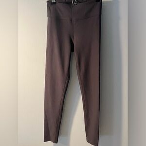 Brown ribbed legging